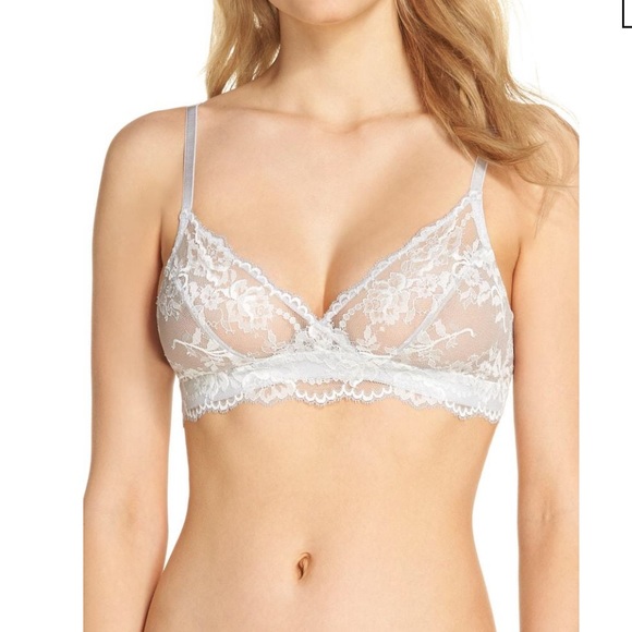 Natori Devotion Full Coverage Bralette in Mink/ Warm White - Picture 2 of 12